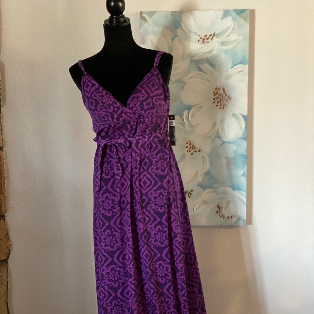 Essentials by Milano purple maxi dress